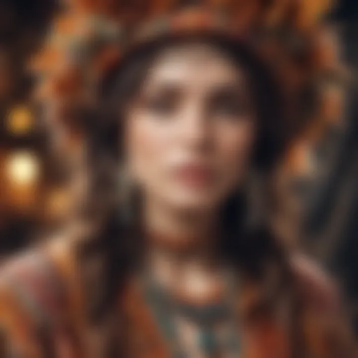A close-up of sustainable materials used in bohemian fashion