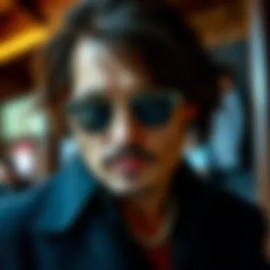 Showcasing a Unique Eyewear Collection Johnny Depp showcasing a unique eyewear collection