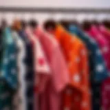 Diverse range of plus size star shirts showcased on hangers