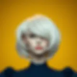 Innovative Synthetic Wig Materials Innovative synthetic wig materials showcasing flexibility and style