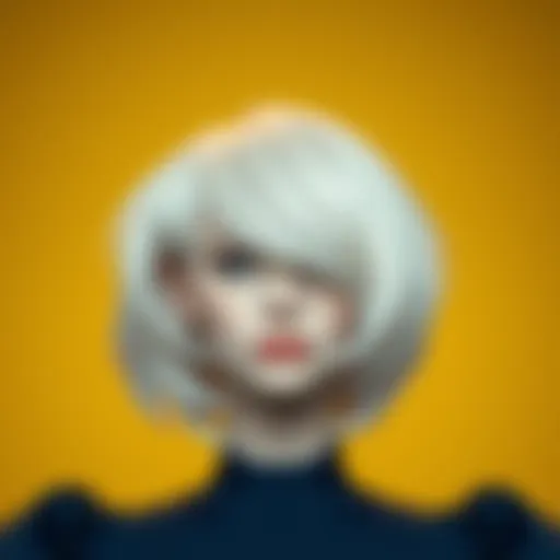 Innovative Synthetic Wig Materials Innovative synthetic wig materials showcasing flexibility and style