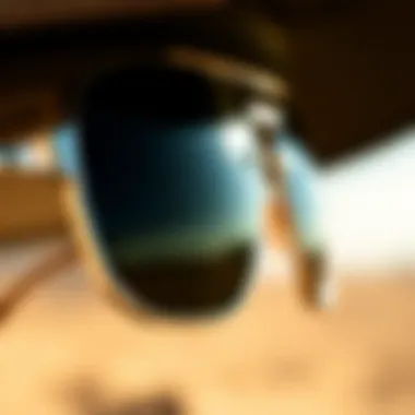 Close-up of Sun Visor Sunglasses Design Close-up of sun visor sunglasses showcasing design details