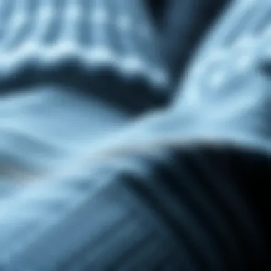 Fabric Innovation in Thermal Leggings Close-up of fabric texture showcasing thermal insulation