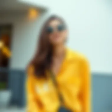 Styling Lemon Pajama Set A styled outfit featuring lemon pajama set accessorized for a casual day.