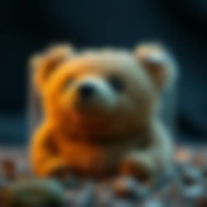 Sustainable Materials in 3D Bear Cases Sustainable materials used in the production of 3D bear cases.