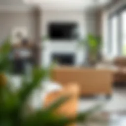 Elegant seagrass storage box displayed in a modern living room setting