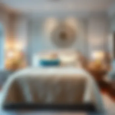 Elegant Bedroom with Plush Shaggy Duvet Cover Elegant bedroom featuring a plush shaggy duvet cover and decor