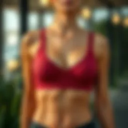 Polo sports bra set showcasing elegant design and functionality