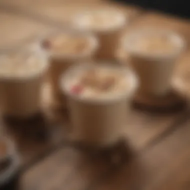 Aesthetic Appeal of Reusable Oatmeal Cups Stylish reusable oatmeal cup on a wooden table