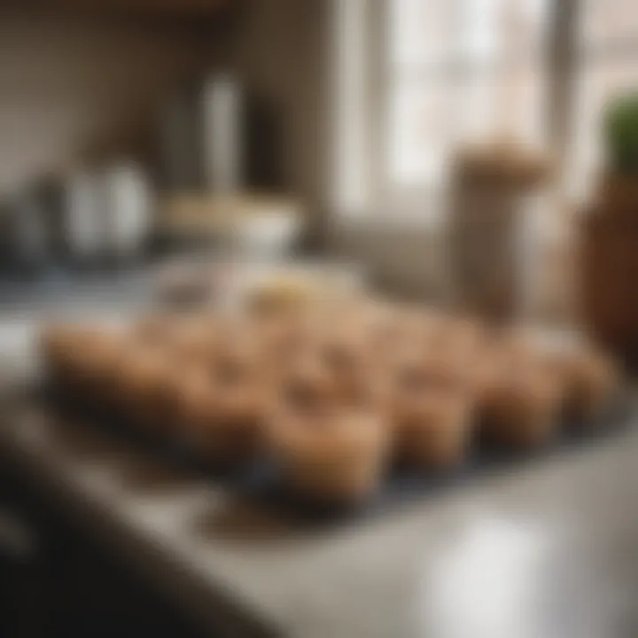 Trendy reusable oatmeal cups displayed in a kitchen setting