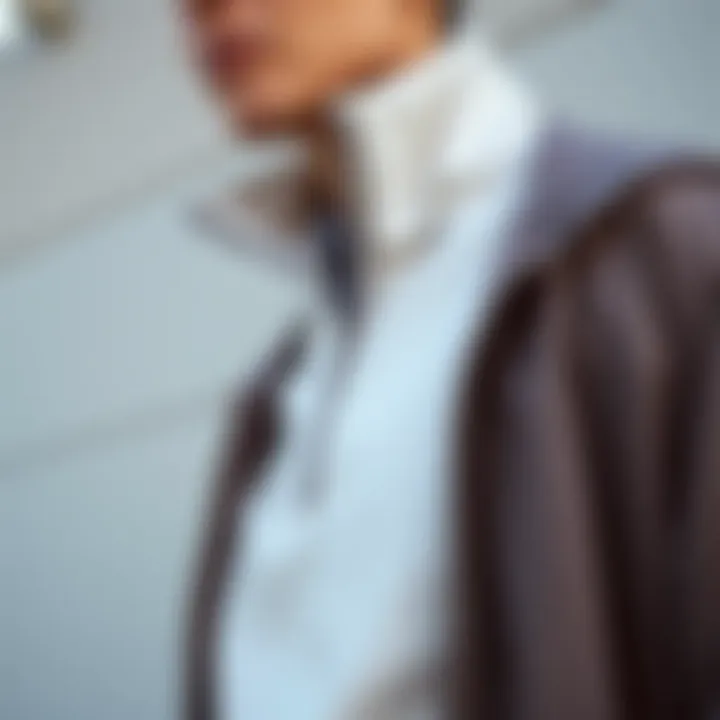 Elegant layering with a slim fit quarter zip