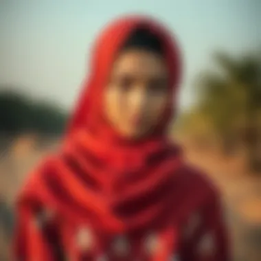 Sustainable Fashion Practices in Hijab Creation Showcasing sustainable practices in the production of hijab sets