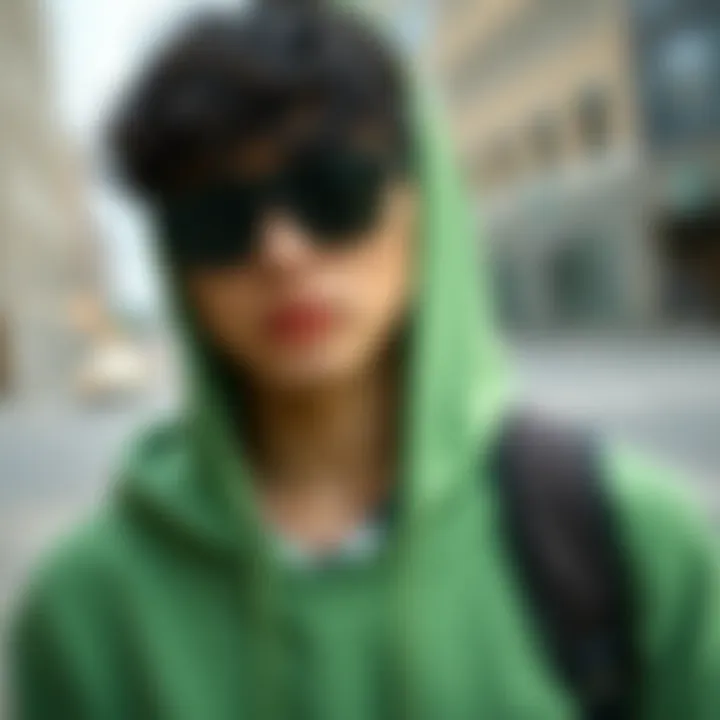 Versatile Styling Options Fashionable outfit featuring a cheap green hoodie