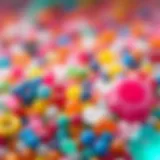 Showcase of vibrant DIY silicone beads