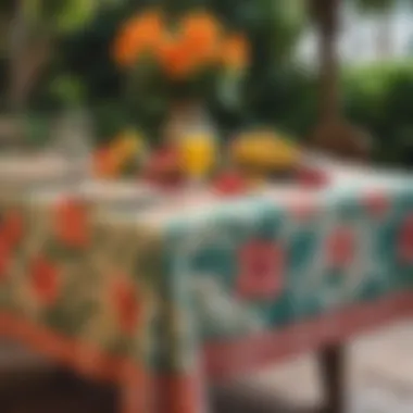 Sustainable Choices for Modern Events Eco-friendly Hawaiian tablecloth options displayed