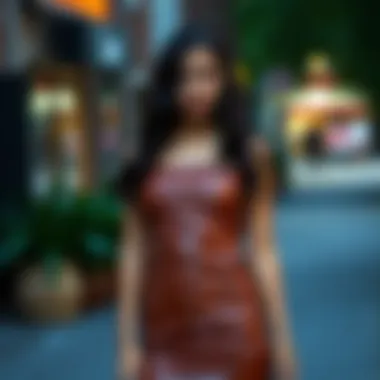 Sustainability in Leather Tube Dress Design Sustainable fashion aspects of leather in tube dress design