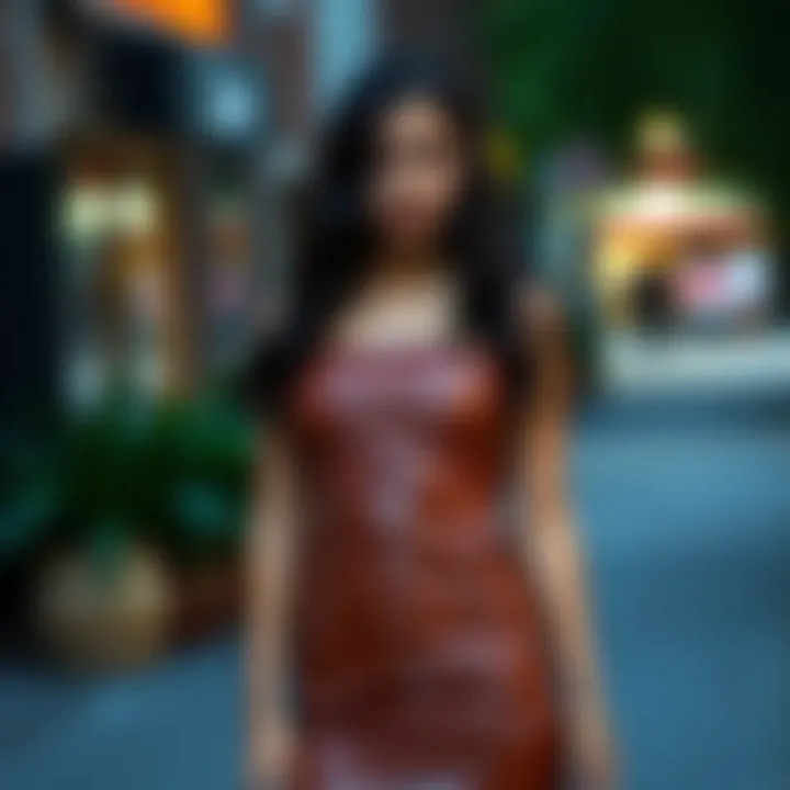 Sustainability in Leather Tube Dress Design Sustainable fashion aspects of leather in tube dress design