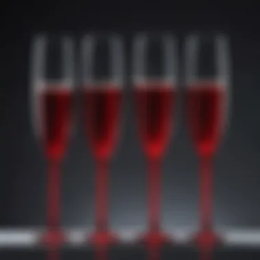 Contrasting Red Plastic and Glass Flutes A comparison of red plastic flutes and traditional glass flutes