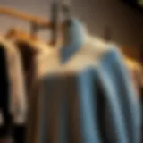 Elegant and Cozy Knit Sweater Dress Cozy knit sweater dress draped elegantly on a mannequin