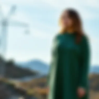 Sustainable materials used in crafting fashionable sweater dresses