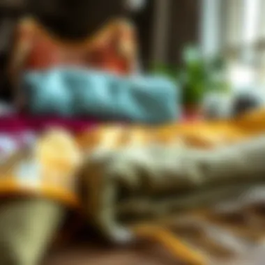 Eco-Friendly Materials for Scarves An eco-friendly display of scarf manufacturing materials