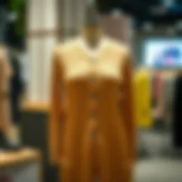 Stylish waffle knit romper displayed on a mannequin