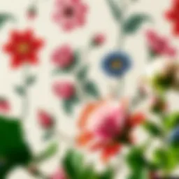 Elegant pattern of William Morris contact paper showcasing floral motifs