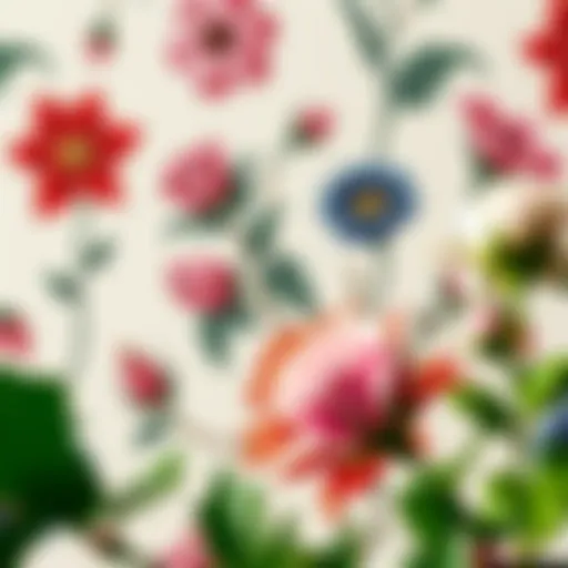 Floral Elegance in William Morris Design Elegant pattern of William Morris contact paper showcasing floral motifs