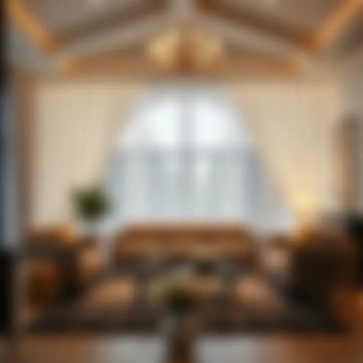 Sparkling LED curtain lights enhancing a living room ambiance
