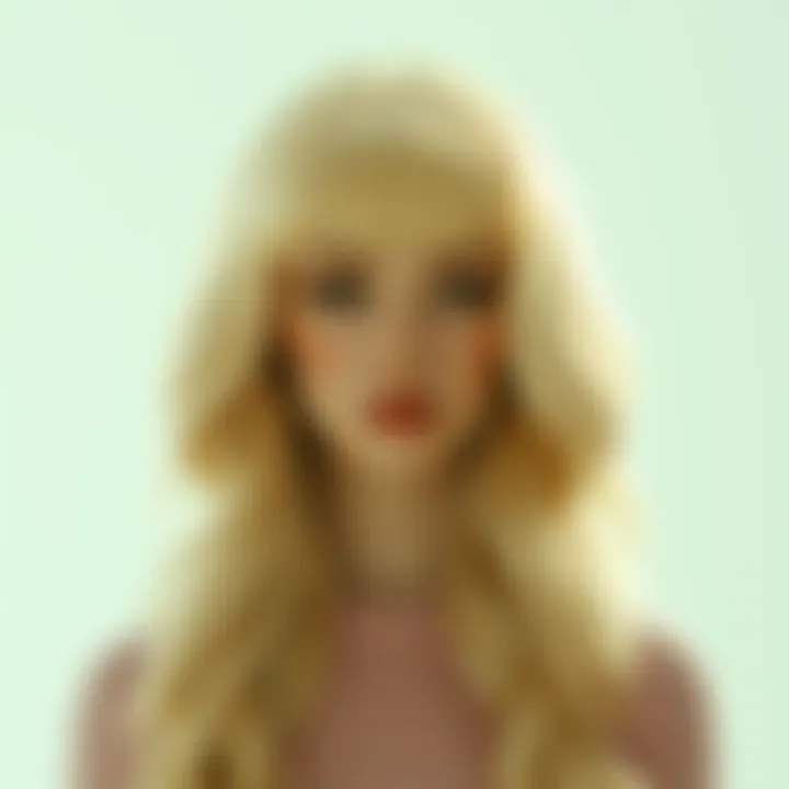 Diverse styles of premium wigs showcased
