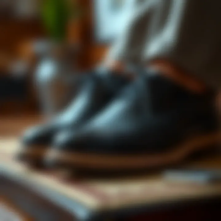 Materials That Define Luxury Close-up of premium materials used in soft bottom footwear