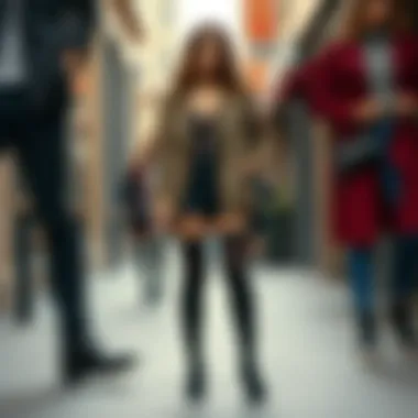 Contemporary Outfits with Thigh-High Socks Modern styling options featuring thigh-high socks paired with various outfits