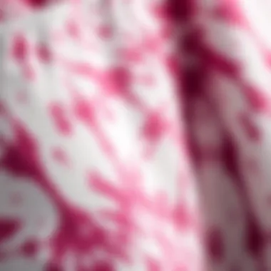 Tie Dye Fabric Texture Close-up of tie dye fabric texture emphasizing its unique patterns