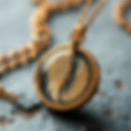 Intricately designed angel wing locket showcasing craftsmanship