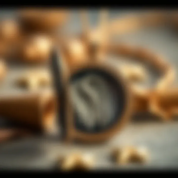 Close-up view of an open angel wing locket revealing cherished memories