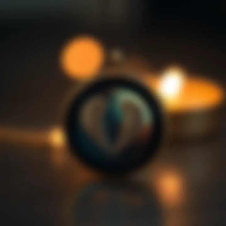 Artistic representation of the emotional significance of angel wing lockets