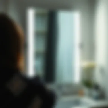 Trendy vanity mirror with integrated smart lighting technology