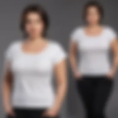 Styling Options for Cap Sleeve T-Shirts A diagram illustrating different ways to wear plus size cap sleeve t-shirts for various occasions.