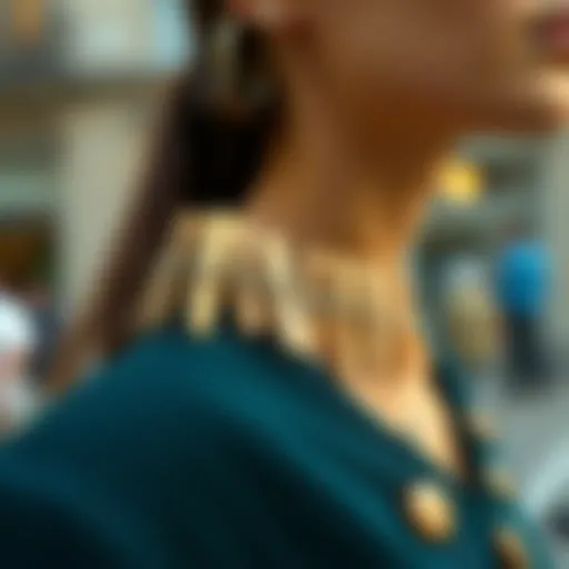 Innovative Fashion Statement with Clothespins Creative fashion accessory using tiny wooden clothespins