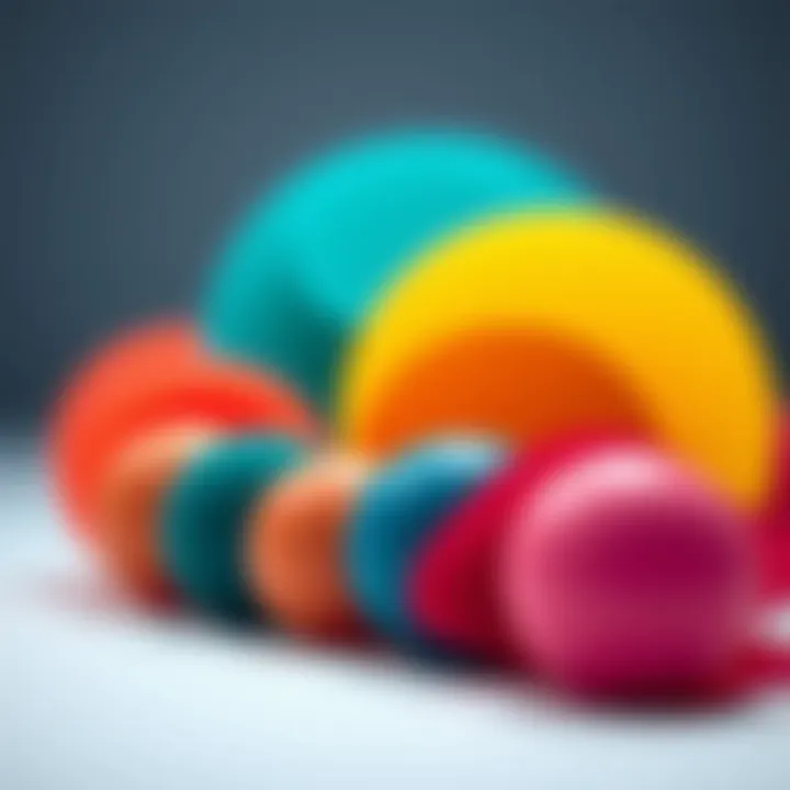 Understanding Color Theory An abstract representation of color theory with circles in various hues