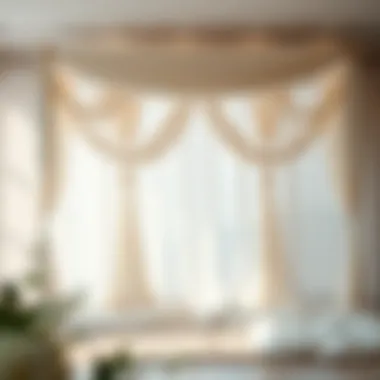 Luxurious Fabric Draping for Romance Luxurious fabric draping creating a romantic atmosphere