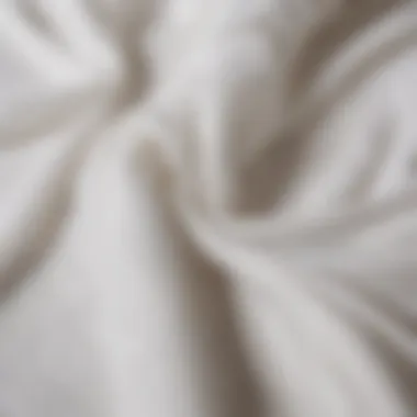 Texture of White Chiffon Fabric Close-up of the lightweight fabric and texture of chiffon.