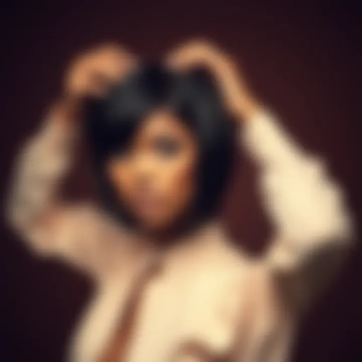 Applying wiglets for a new hairstyle