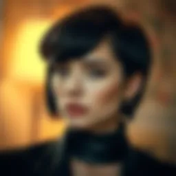 Stylish short hair with wiglets