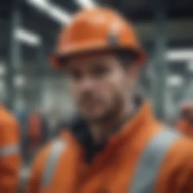 Resilience in Fabric: The Backbone of Safety Wear Durable fabric showcasing resilience under industrial conditions