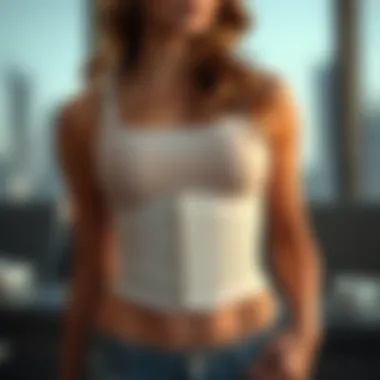 Understanding Materials and Sizing for Faja Waist Trainers Infographic on material composition and sizing guide