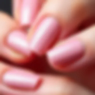 Stunning Nail Finish with Rednee Dip Powder Close-up of nails finished with Rednee dip powder