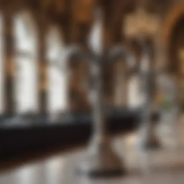 Sophisticated Venue Decor with Fleur de Lis Fleur de lis motifs in venue decorations