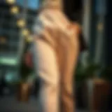 Elegant formal pants showcasing elastic waist for modern style