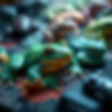 Diverse Frog Mouse Pad Collection A collection of different frog mouse pad designs appealing to various tastes